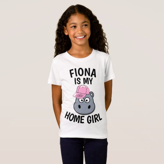 FIONA Zoo HIPPO Funny T-shirts (Voorkant volledig)