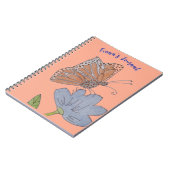 Fiona's Vlinder en Bloem Dagboek Notitieboek (Linkerzijde)