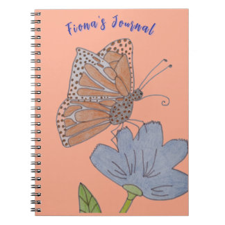 Fiona's Vlinder en Bloem Dagboek Notitieboek