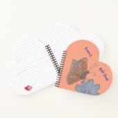 Fiona's vlinder en bloem notitieboek (Binnen)