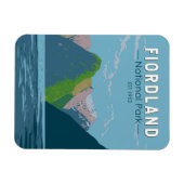 Fiordland National Park Nieuw-Zeeland Travel Art Magneet (Horizontaal)