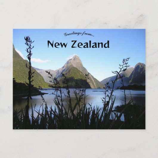 Fiordland New Zealand Briefkaart (Voorkant)