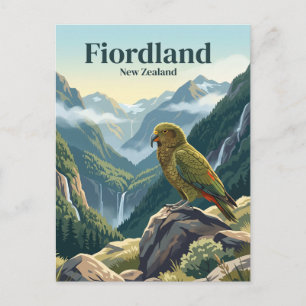 Fiordland Nieuw-Zeeland Briefkaart