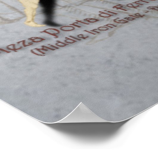 Fiore Abrazare en Daga Poste Poster (Hoek)