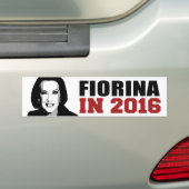 Fiorina in 2016 Bumper -.png Bumpersticker (Op auto)