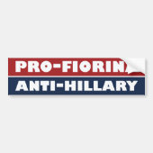 Fiorina The Anti-Hillary Bumper -.png Bumpersticker (Voorkant)