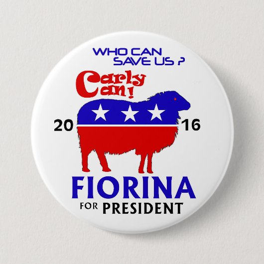 Fiorina voor President 2016 Ronde Button 7,6 Cm (Voorkant)