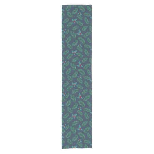 Fir Branch Christmas Table Runner Korte Tafelloper (Voorkant)