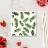 Fir Branch Pattern Groene Kerstmis Servet (Insitu)