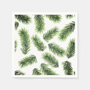 Fir Branch Pattern Groene Kerstmis Servet