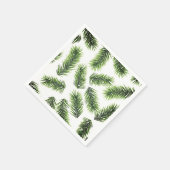 Fir Branch Pattern Groene Kerstmis Servet (Hoek)