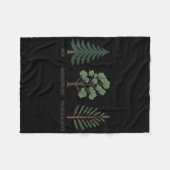Fir Dogwood Tamarack Natuur Lover Fleece Deken (Voorkant (Horizontaal))