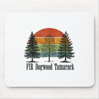 Fir Dogwood Tamarack Retro Tree National P Muismat