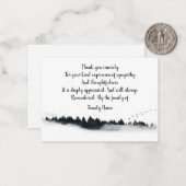 Fir Forest Dank je Notitiekaartje (Voorkant / Achterkant in situ)