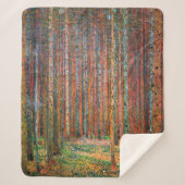 Fir Forest | de heer Gustav Klimt | Sherpa Deken (Voorkant)