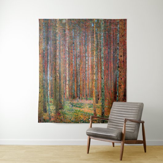 Fir Forest | de heer Gustav Klimt | Wandkleed (In situ)