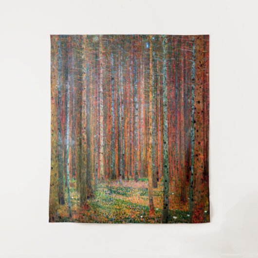 Fir Forest | de heer Gustav Klimt | Wandkleed (Voorkant)