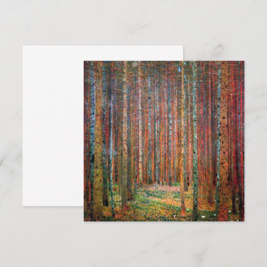Fir Forest | Gustav Klimt | (Voorkant / Achterkant)