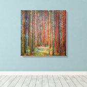 Fir Forest | Gustav Klimt | Canvas Afdruk (Insitu (Houten vloer))
