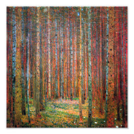 Fir Forest | Gustav Klimt | Foto Afdruk