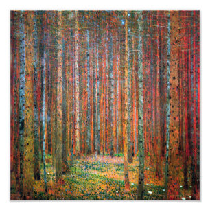 Fir Forest   Gustav Klimt   Foto Afdruk