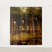 Fir Forest in Putte met Rabbits Jean Lamorinière Wandkleed (Voorkant)