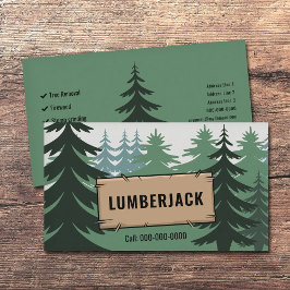 Fir Forest - Lumberjack Services Visitekaartje