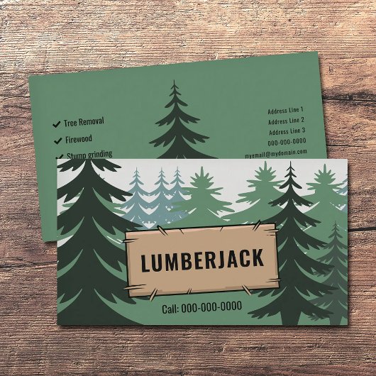 Fir Forest - Lumberjack Services Visitekaartje