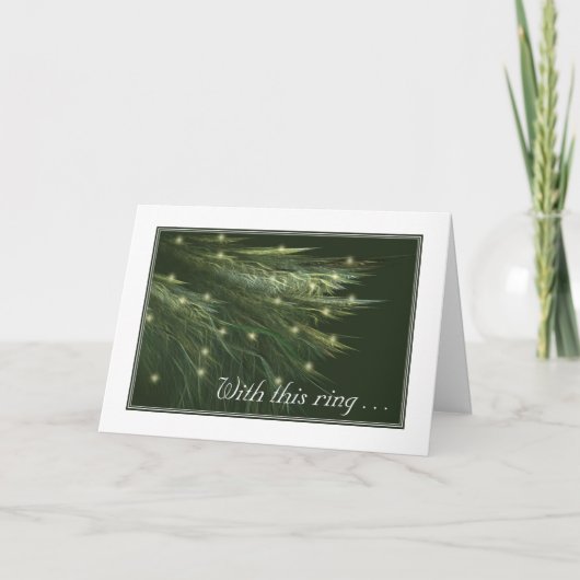 FIR FRONDS Huwelijksuitnodiging (Voorkant)