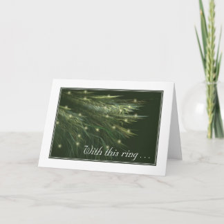 FIR FRONDS Huwelijksuitnodiging