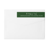 Fir Green Joy Vakantie Bladeren Texas Vorm (Achterkant)