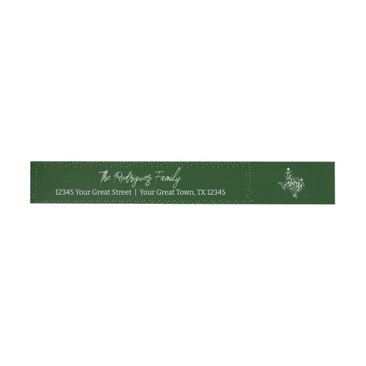 Fir Green Joy Vakantie Bladeren Texas Vorm (Individueel)