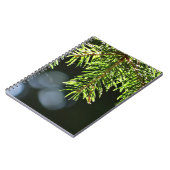 Fir-pijnnaalden met baars notitieboek (Linkerzijde)