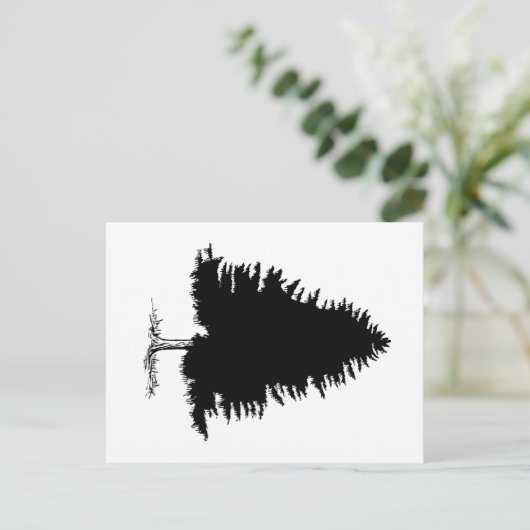 Fir Tree Briefkaart (Staand voorkant)
