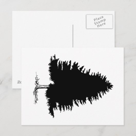 Fir Tree Briefkaart (Voorkant / Achterkant)