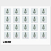 Fir Tree Christmas Holiday Sticker (Vel)