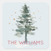 Fir Tree Christmas Holiday Sticker (Voorkant)