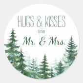 Fir Tree Dank u Stickers (Voorkant)