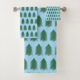 Fir Tree Forest Bad Handdoek