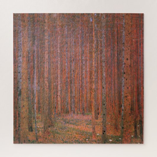 Fir Tree Forest (door Gustav Klimt) Legpuzzel (Verticaal)