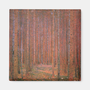 Fir Tree Forest (door Gustav Klimt) Magneet