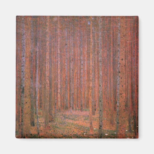 Fir Tree Forest (door Gustav Klimt) Magneet (Voorkant)