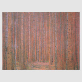 Fir Tree Forest (door Gustav Klimt) Tissuepapier