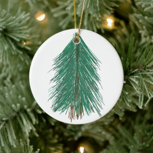 Fir Tree Forest Keramisch Ornament (Boom)