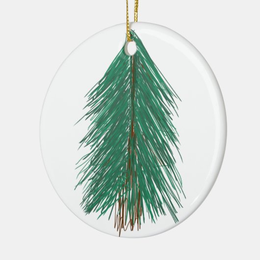 Fir Tree Forest Keramisch Ornament (Links)