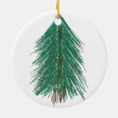 Fir Tree Forest Keramisch Ornament (Achterkant)