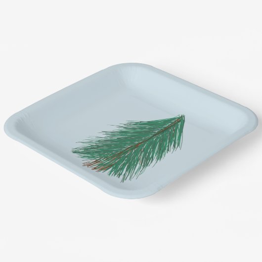 Fir Tree Forest Papieren Bordje (Gebogen)
