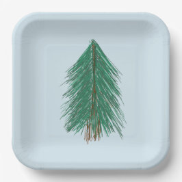Fir Tree Forest Papieren Bordje