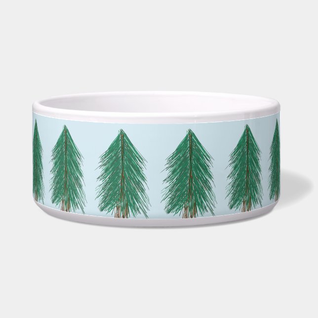 Fir Tree Forest Pet Voerbakje (Links)