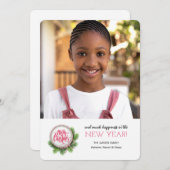 Fir Tree Greeting Photo Holiday Kaart (Voorkant / Achterkant)